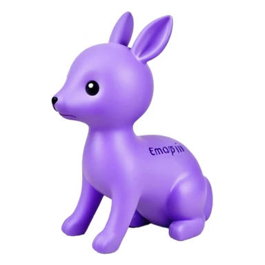 Маленькая лисичка фенек фиолетового цвета sticker