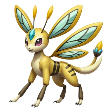 Meloetta-Beedrill-Manectric-Palkia-Cresselia-fusion sticker