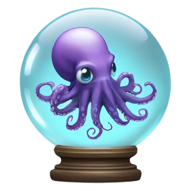 crystal ball with surgical octopus sticker