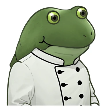 bufo in a chef coat sticker