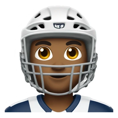 Lacrosse player sticker