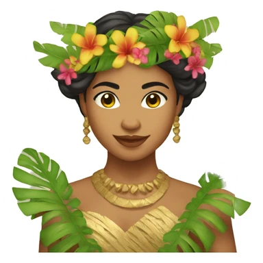 Tahitian dancer sticker