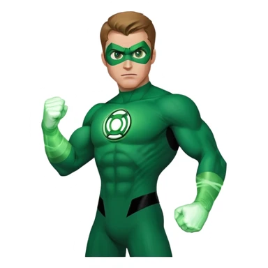classic Green Lantern superhero sticker