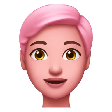 Pink skin care sticker