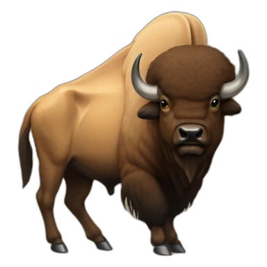 tan v-xon bison sticker