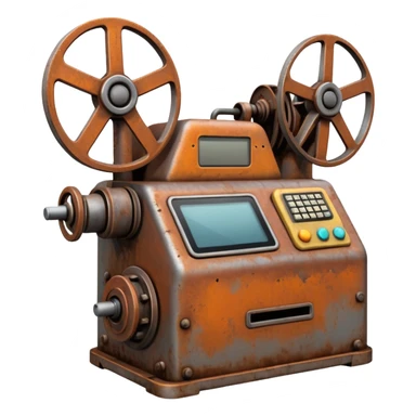 1980s machinery and equipment sticker