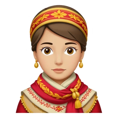 traje regional madrileño sticker