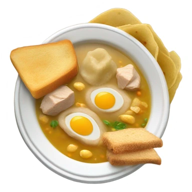 Plato de Sopa de ajiaco sin huevo sticker
