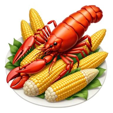 Louisiana crawfish boil with corn and potatoes sticker