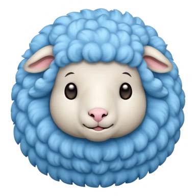 cute light blue sheep sticker