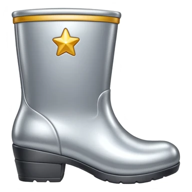 all silver toy boot sticker