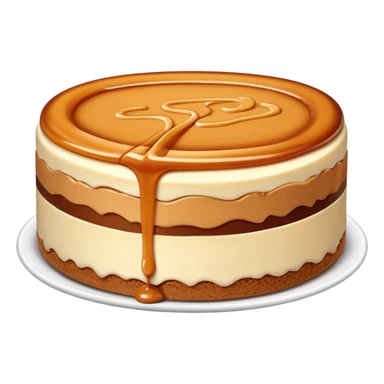 Peanut butter fudge cheesecake topped with caramel  sticker