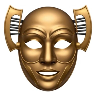 Musician mask sticker