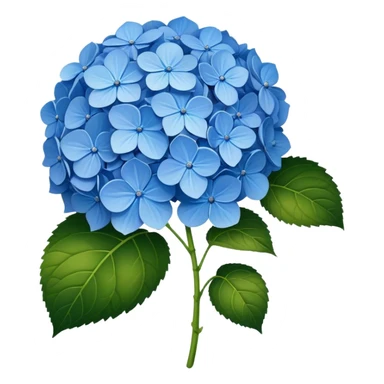 blue hydrangea sticker