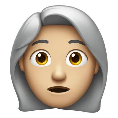 Nervous person sticker