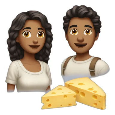 Alina and cheese sticker
