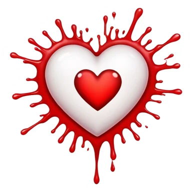 A heart exploded  sticker