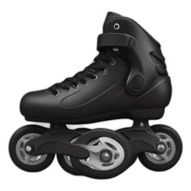 black inline skates sticker