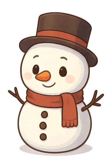 snowman remove background sticker