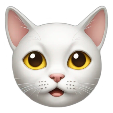 distressed cat sticker