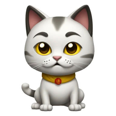 Kung fu cat sticker