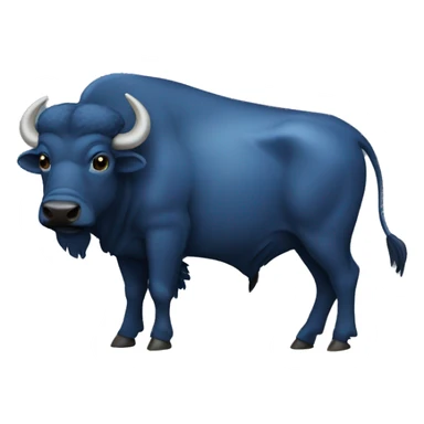 African Buffalo Blue sticker