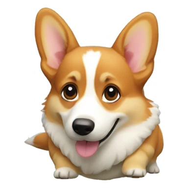 Corgi sur tortue sticker