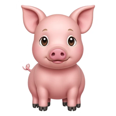 Cute pig full body with legs and all sticker
