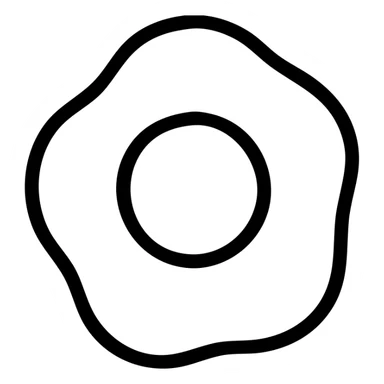 steamed egg minimal icon style sticker