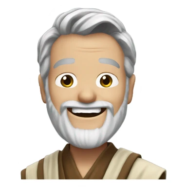 Obi wan Kenobi laughing sticker