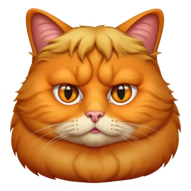 donald Trump as a fat cat sticker