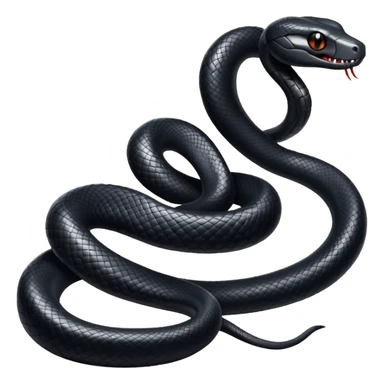 cool black snake that says SVRNA sticker