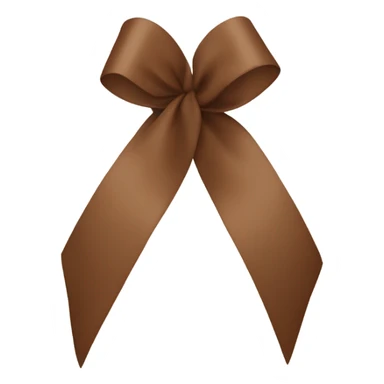 brown coquette ribbon sticker