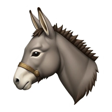 Donkey but in a Game Of Thrones Intro Sigil Form - in a square picture frame sticker