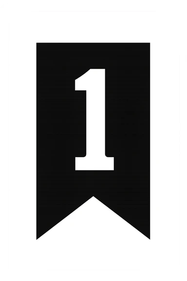 Banner con scritto 1 sticker