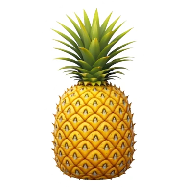 A pineapple flipped 180 degrees clockwise  sticker