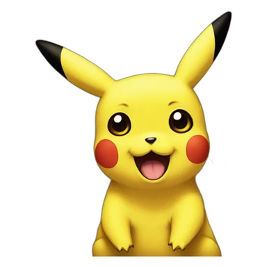 pikachu portrait van gogh style sticker