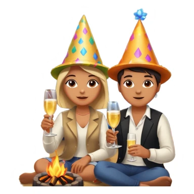 Bonfire Night with music sticker