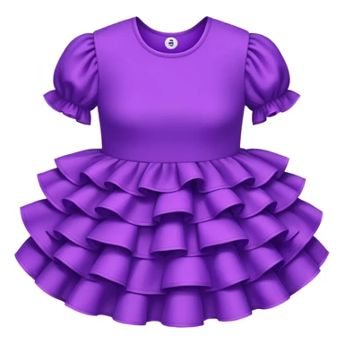 Neon purple ruffles sticker