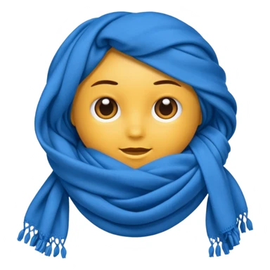 only blue scarf sticker