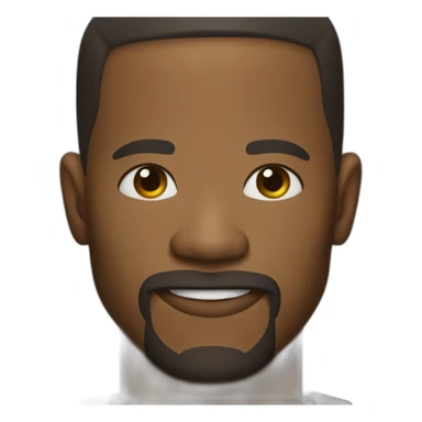 Jamie Foxx with no mustache no beard sticker