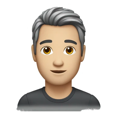 metrosexual white male with dark hair sticker