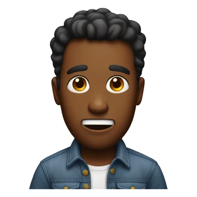 Surprised American Man with torso sticker