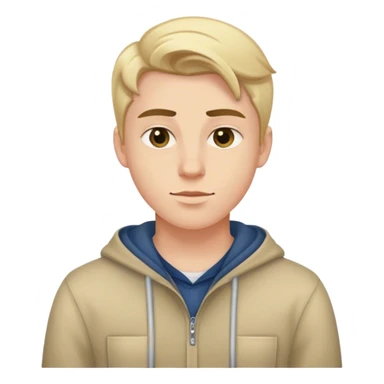 american white young guy with clothes sticker