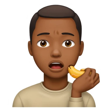 a black person choking their self sticker