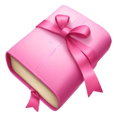 Cute pink Bible with bow sticker