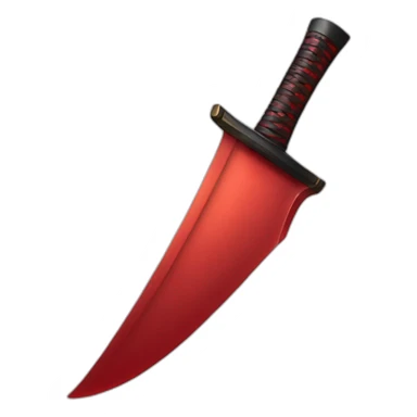 Katana red liquid sticker
