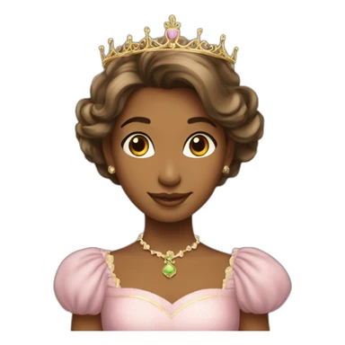 princesse avec un écureuil sticker