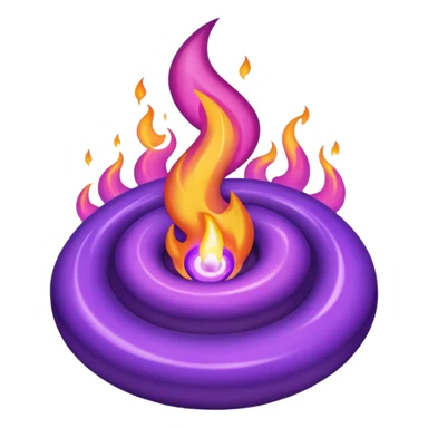 Purple Flame sticker