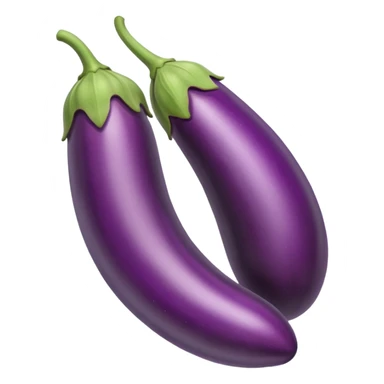 purple eggplant sticker